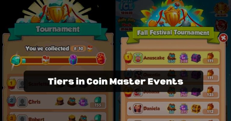 Tiers in Coin Master Events
